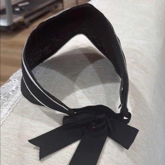 Chanel Black Visor Hat - Picture 2 of 4